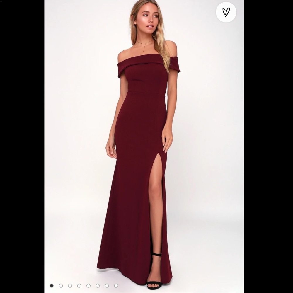 Aveline Burgundy Dress